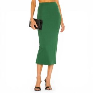 Michael Costello x REVOLVE Amira Pencil Midi Skirt in Green Size XXS